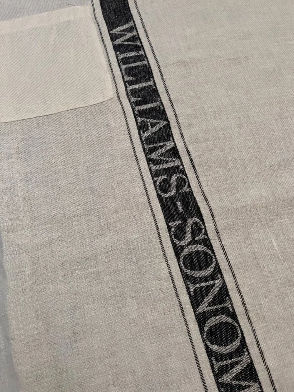 Vintage Williams Sonoma Madison Classic Linen Bistro-Style Waist Apron RARE
